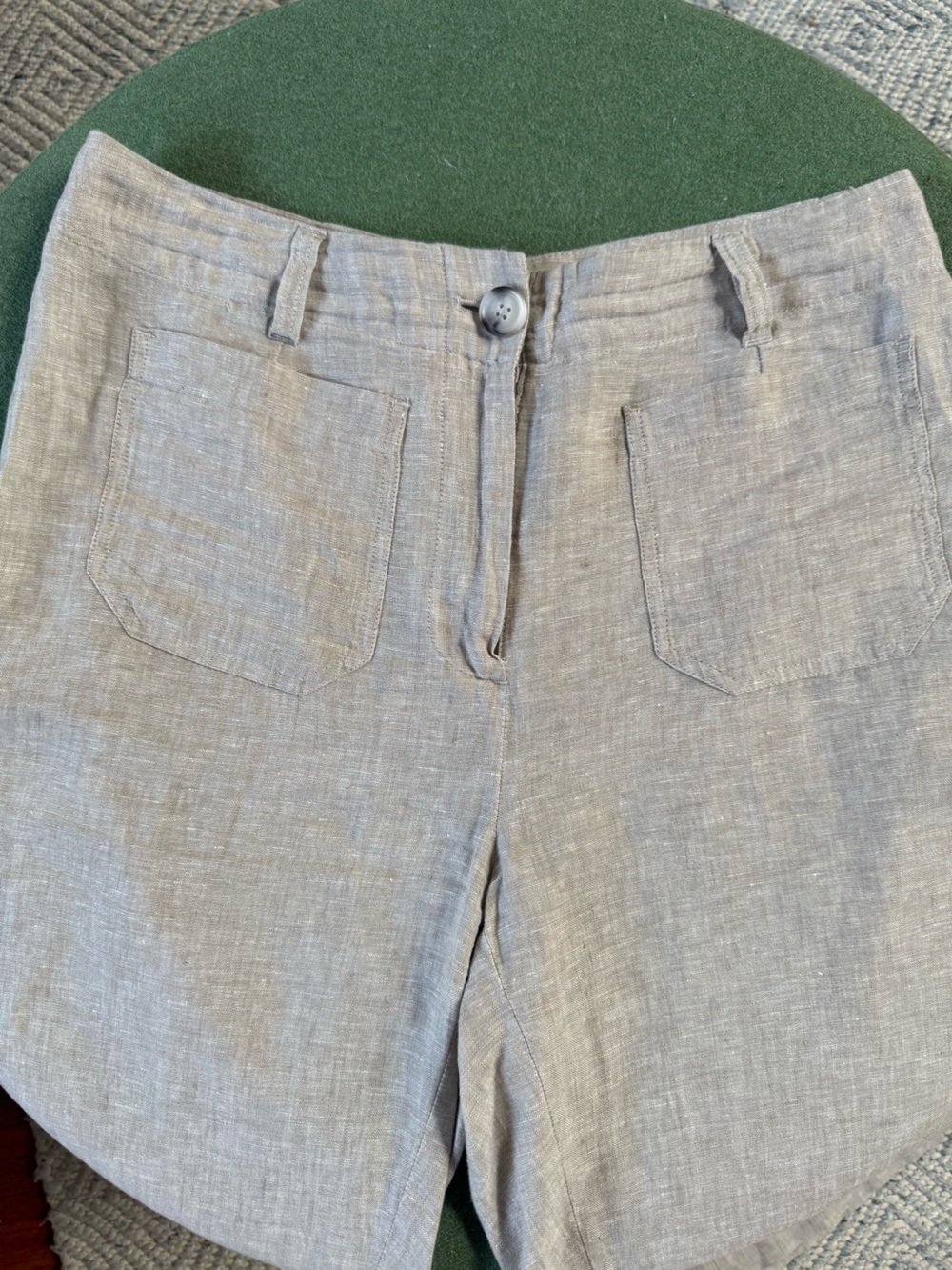 Quince 100% European Linen Patch Pocket Wide Leg Pant - Picture 7 of 8